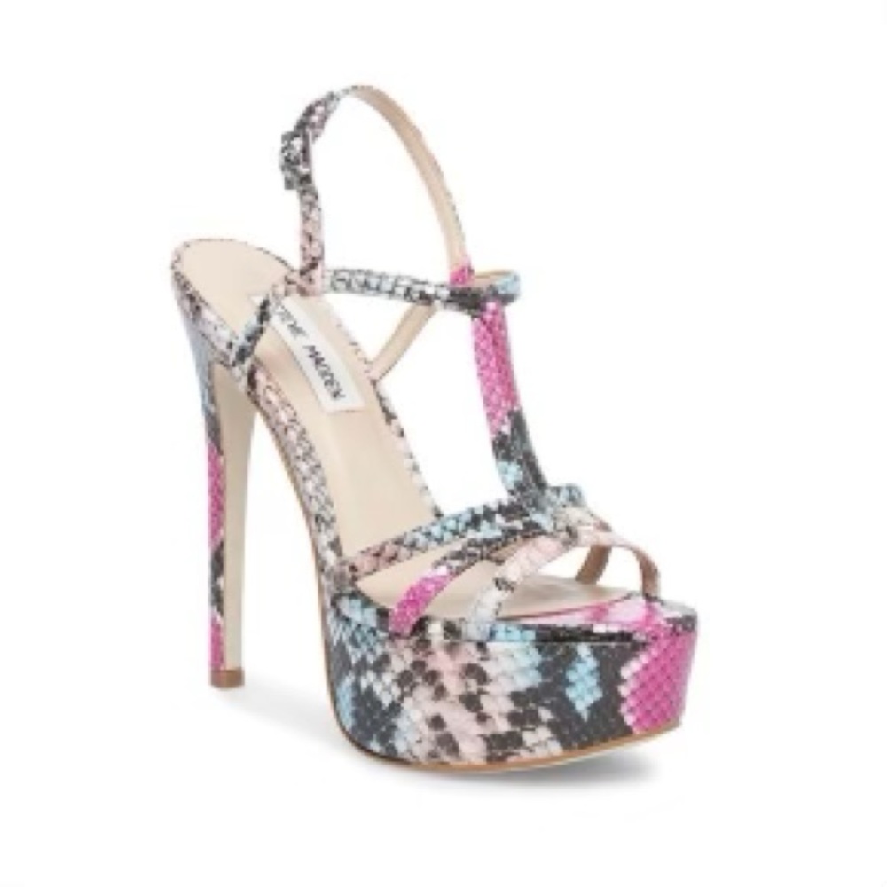 Steve Madden “Valerie” Faux Snakeskin Sandal Size US 8.5